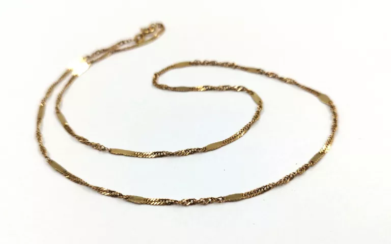 CIEKAWY ZŁOTY ŁAŃCUSZEK - WYJĄTKOWY SPLOT