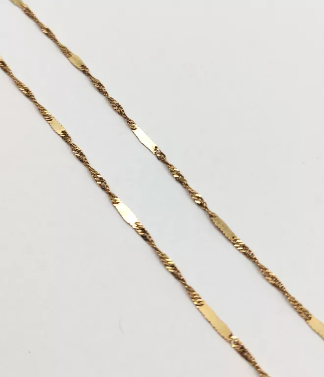 CIEKAWY ZŁOTY ŁAŃCUSZEK - WYJĄTKOWY SPLOT