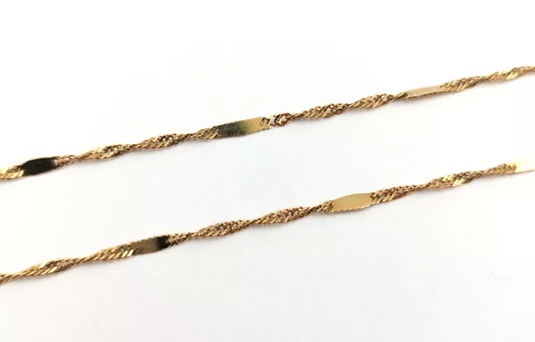 CIEKAWY ZŁOTY ŁAŃCUSZEK - WYJĄTKOWY SPLOT