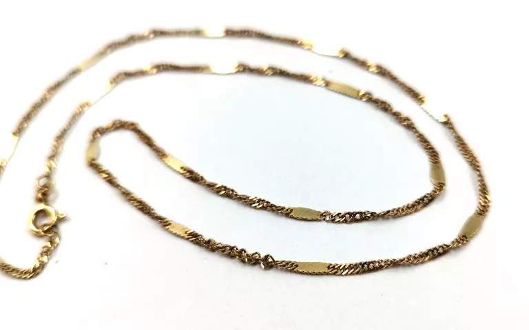 CIEKAWY ZŁOTY ŁAŃCUSZEK - WYJĄTKOWY SPLOT