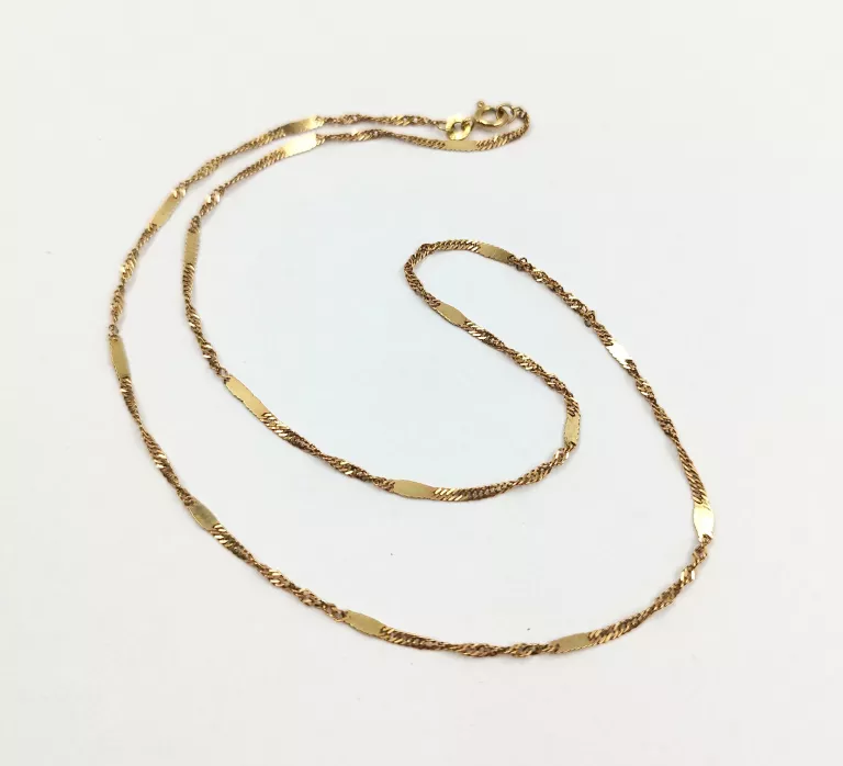 CIEKAWY ZŁOTY ŁAŃCUSZEK - WYJĄTKOWY SPLOT