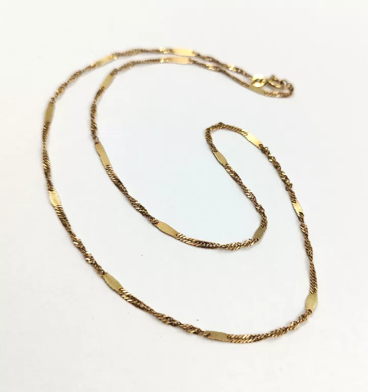 CIEKAWY ZŁOTY ŁAŃCUSZEK - WYJĄTKOWY SPLOT