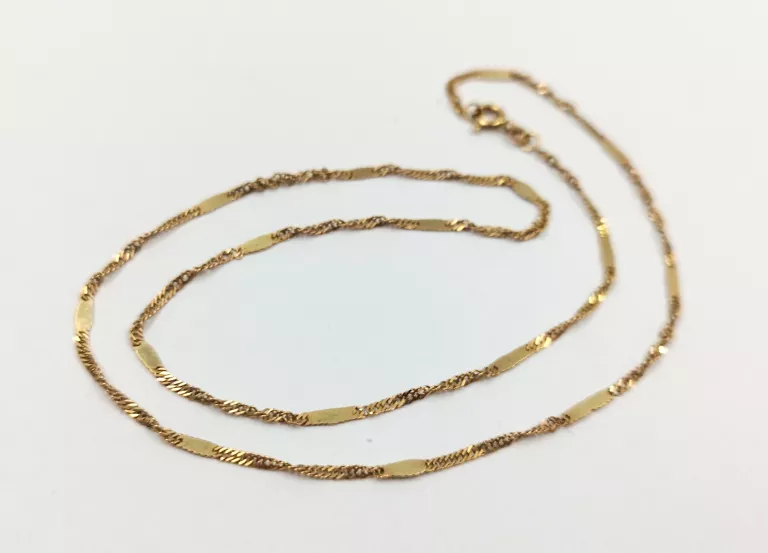 CIEKAWY ZŁOTY ŁAŃCUSZEK - WYJĄTKOWY SPLOT