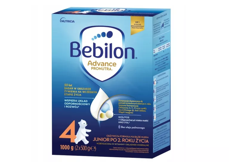 BEBILON 4 ADVANCE PRONUTRA JUNIOR PO 2 R1000 G MLEKO MODYFIKOWANE NASTĘPNE