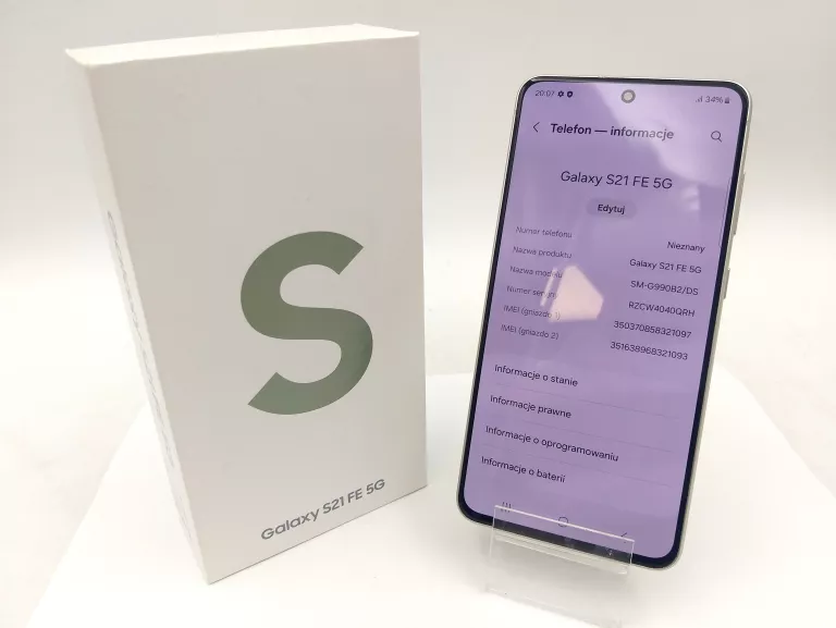 TELEFON SAMUSNG S21 FE 6/128 GB OLIWKOWY
