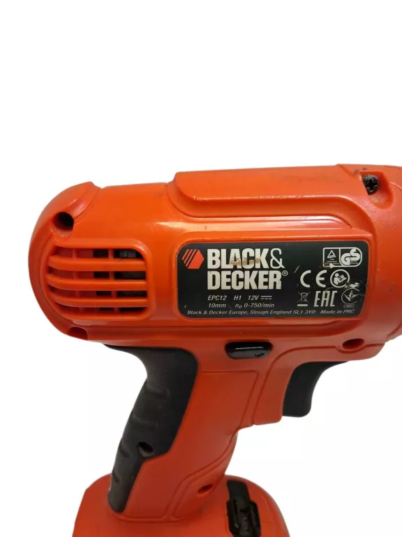 WKRĘTARKA BLACK+DECKER ZASILANIE AKUMULATOROWE 12 V EPC12