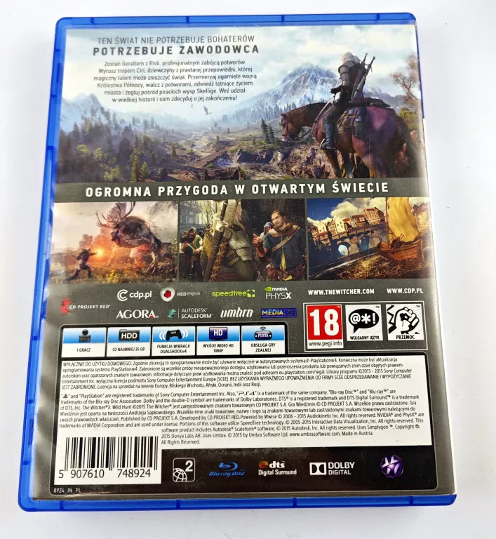 GRA WIEDŹMIN 3 PS4