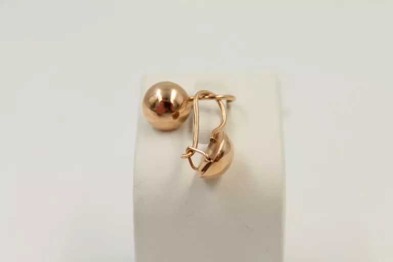 PIĘKNE, ZŁOTE KOLCZYKI VINTAGE 585