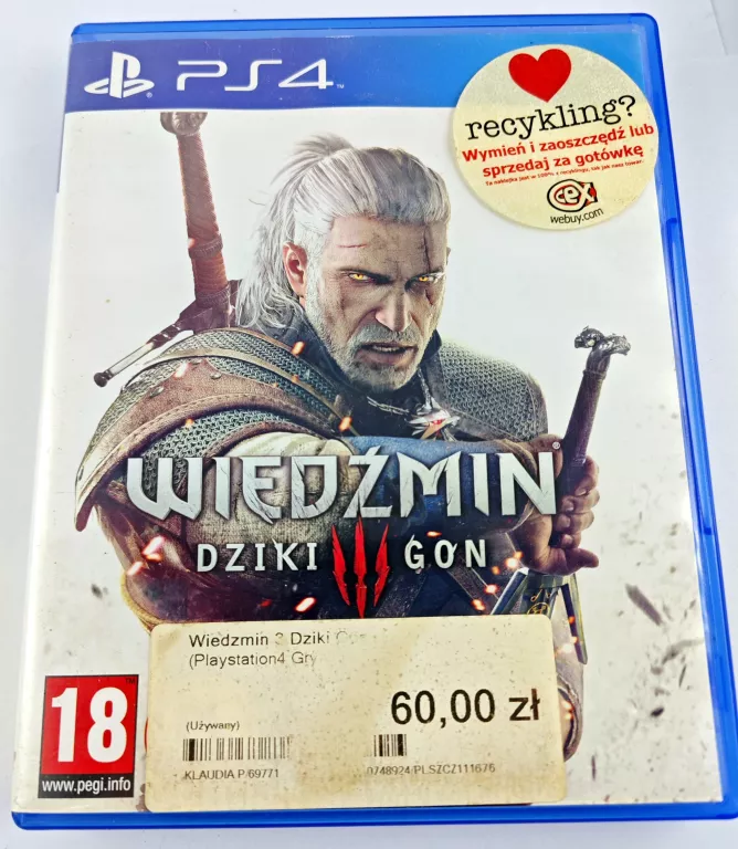 GRA WIEDŹMIN 3 PS4