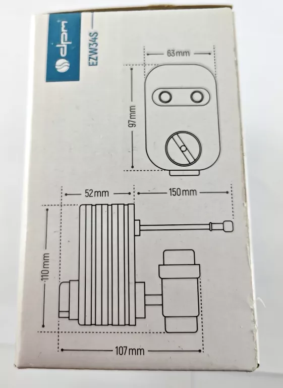 ZAWÓR KULOWY WODY WIFI TUYA AUTOMATYCZNY DO RUR DN20 3/4" USB IP65