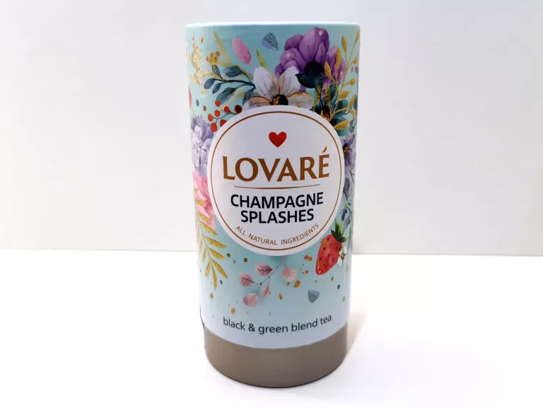 LOVARE HERBATA CZARNA I ZIELONA MIX CHAMPAG SPLASHES 80G