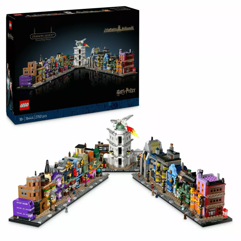 KLOCKI LEGO HARRY POTTER 76444 MAGICZNE SKLEPY NA ULICY POKĄTNEJ