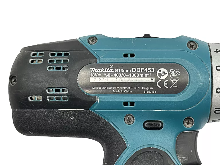 WKRĘTARKA AKU. MAKITA DDF453 2020R + 2X AKU 18V 1,5AH 2020R + ŁADOWARKA