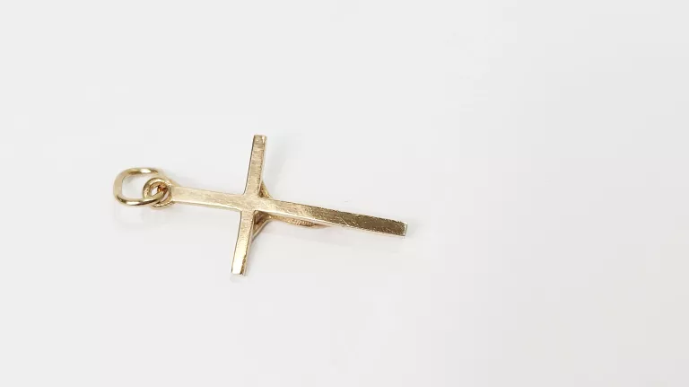ŚLICZNY ZŁOTY KRZYŻYK 14CT 1,12G