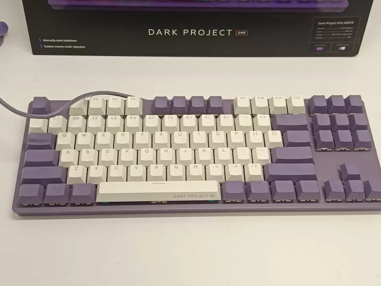 KLAWIATURA DARK PROJECT KD87A FIOLETOWO-BIAŁY+ PUD