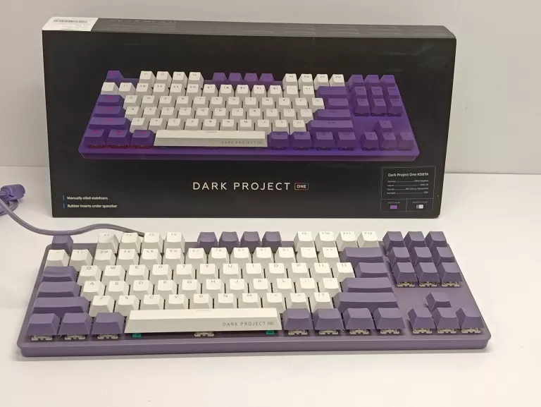 KLAWIATURA DARK PROJECT KD87A FIOLETOWO-BIAŁY+ PUD