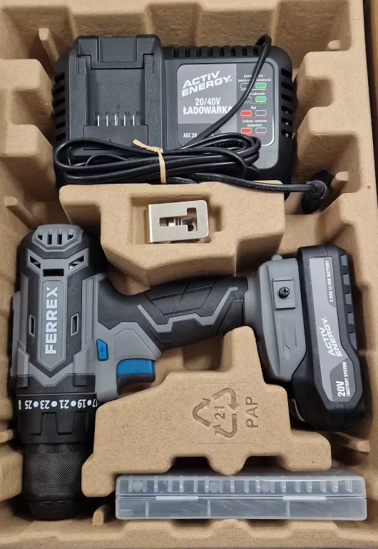 WIERTARKO-WKRĘTARKA FERREX FAB 20-1 20V