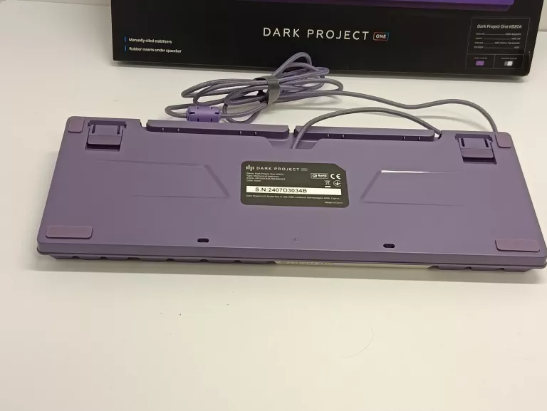 KLAWIATURA DARK PROJECT KD87A FIOLETOWO-BIAŁY+ PUD