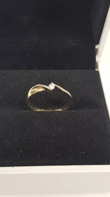 585 2,07G 0,05CT R13 ZŁOTY PIERŚCIONEK Z BRYLANTEM