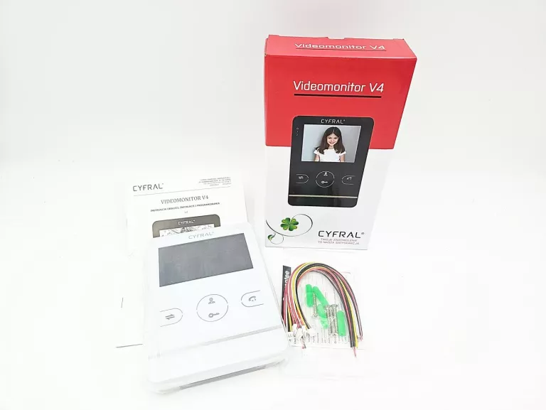 JAK NOWY VIDEOMONITOR V4 CYFRAL KOMPLET