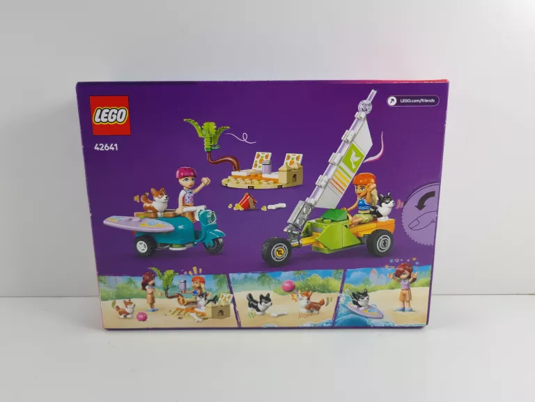 LEGO FRIENDS 42641 PRZYGODA Z SURFUJĄCYMI PSAMI I SKUTEREM #ZAPAKOWANE