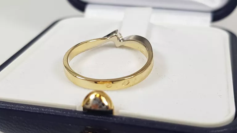 585 2,07G 0,05CT R13 ZŁOTY PIERŚCIONEK Z BRYLANTEM