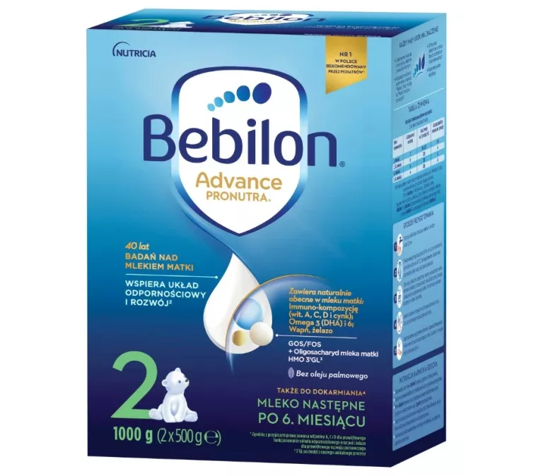 BEBILON 2 MLEKO MODYFIKOWANE ADVANCE PRONUTRA 1000G