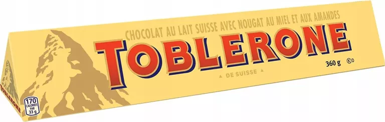CZEKOLADA MLECZNA Z MIODEM NUGATEM TOBLERONE SZWAJCARSKA XXL 360G