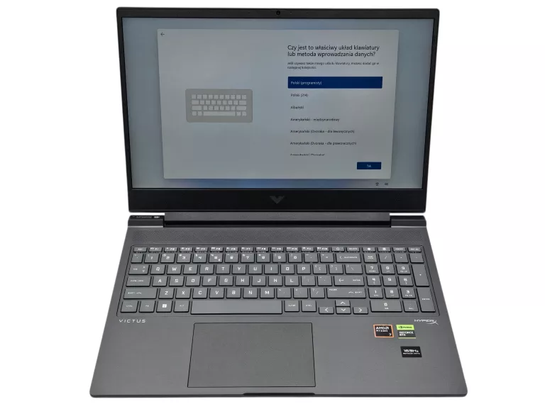 LAPTOP HP VICTUS 16 RYZEN 7-8845HS 16GB 512GB SSD M.2 WIN11 RTX4070 165HZ