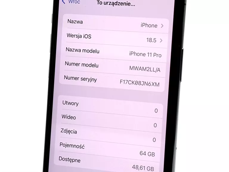APPLE IPHONE 11 PRO 64GB BAT.91% SPACE GRAY