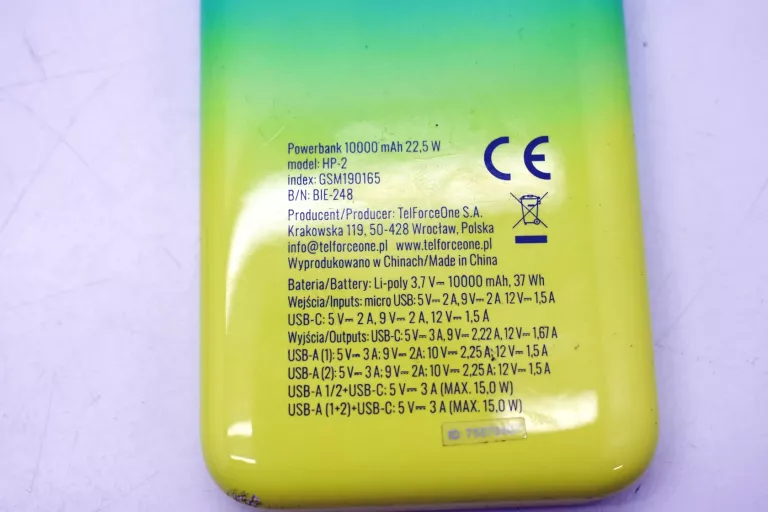 POWERBANK TELFORCEONE 10000 MAH