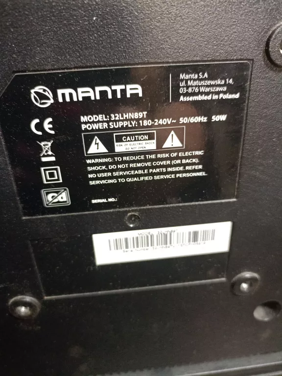 TELEWIZOR LED MANTA 32LHN48L