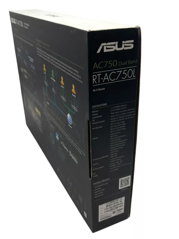 ASUS ROUTER RT-AC750L AC750 1WAN 4LAN