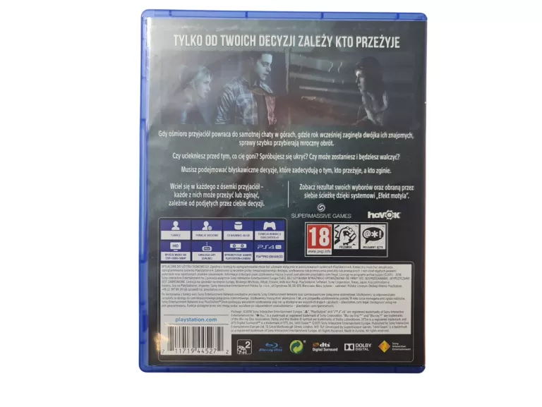 GRA NA PS4 UNTIL DAWN