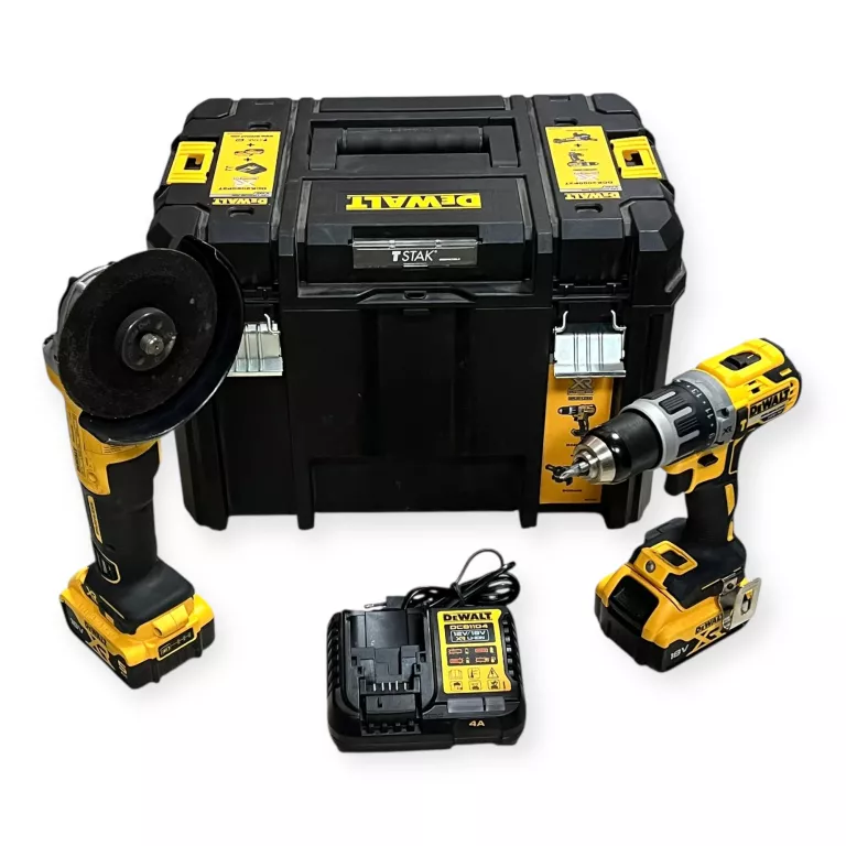 DEWALT ZESTAW NARZĘDZI WKRĘTARKA UDAROWA+SZLIFIERKA 18V 2X5AH WALIZKA