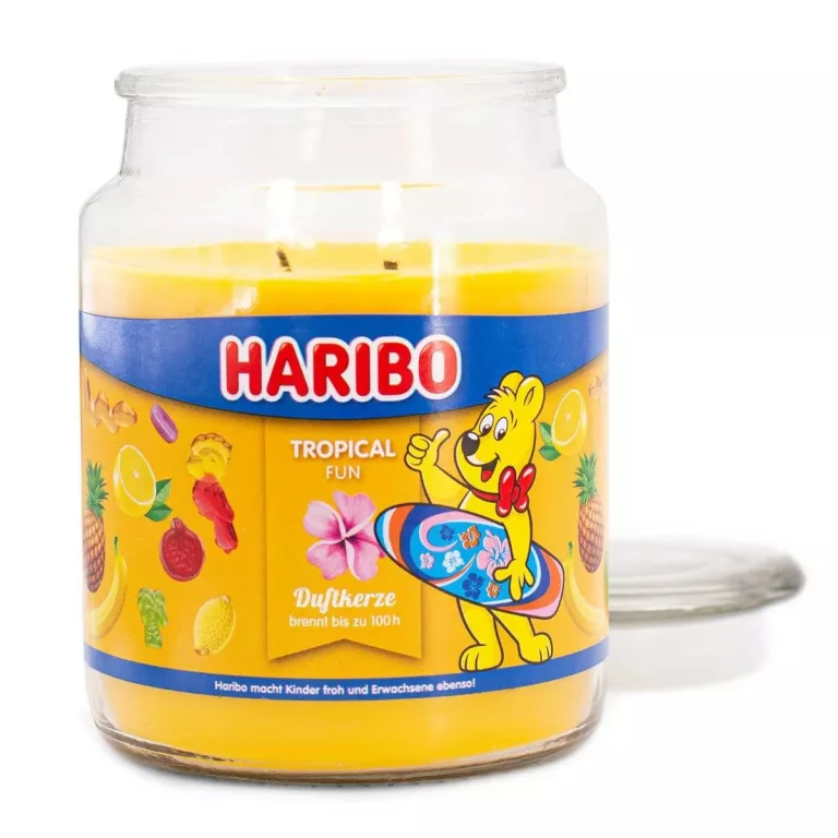 ŚWIECA ZAPACHOWA HARIBO TROPICAL FUN 510G - ZAPACH EGZOTYCZNE OWOC