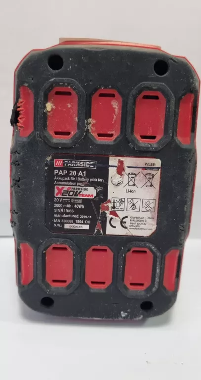 AKUMULATOR PARKSIDE PAP 20 A1