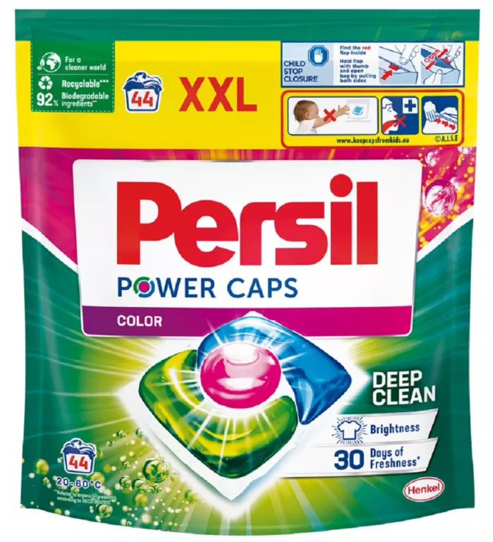 PERSIL XXL POWER CAPS COLOR KAPSUŁKI DO PRANIA KOLORÓW 44SZT 9000101805161