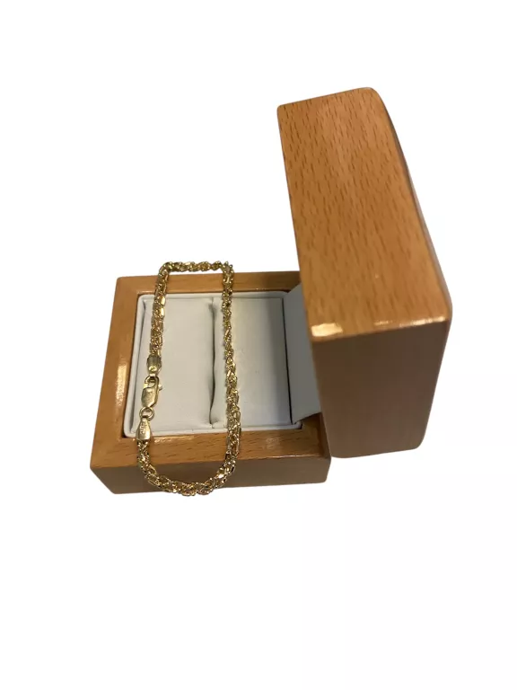ŚLICZNA ZŁOTA 585 BRANSOLETKA 3.89G 18.5CM