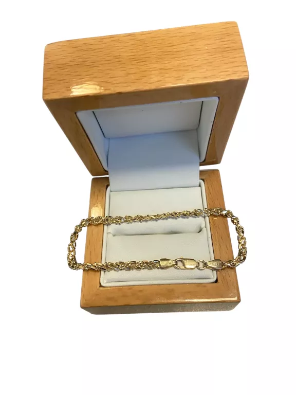 ŚLICZNA ZŁOTA 585 BRANSOLETKA 3.89G 18.5CM