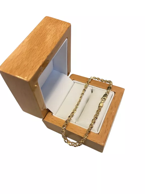 ŚLICZNA ZŁOTA 585 BRANSOLETKA 3.89G 18.5CM