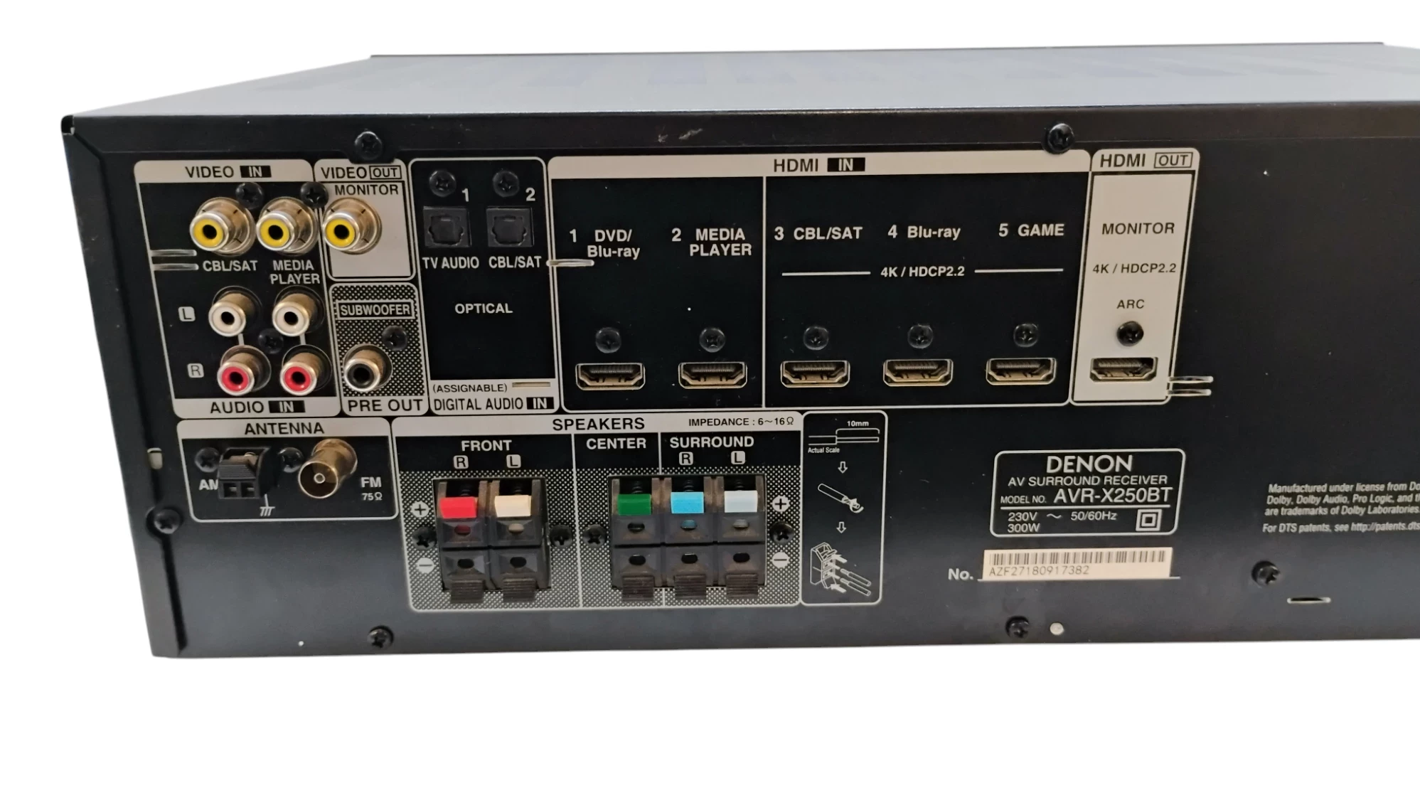 amplituner-denon-avr-x250bt-czarny-stan-11323-2