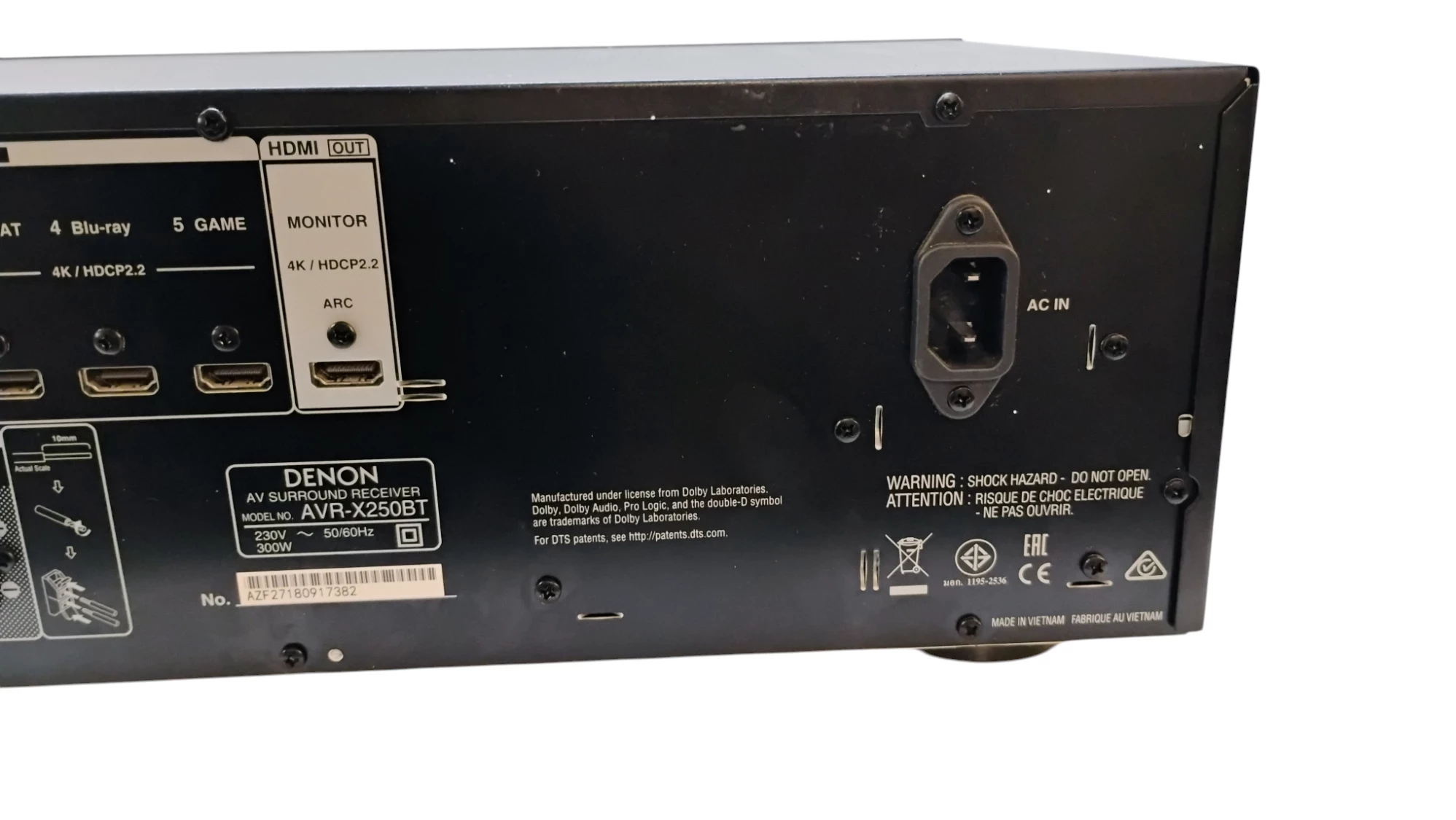 amplituner-denon-avr-x250bt-czarny-ean-gtin-4951035065136