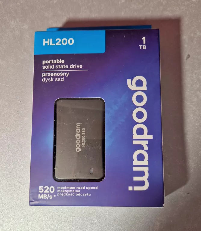 DYSK ZEWNĘTRZNY SSD GOODRAM HL200 1TB USB-C