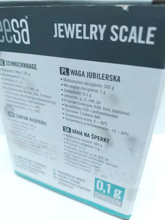 WAGA JUBILERSKA TEESA TSA0803