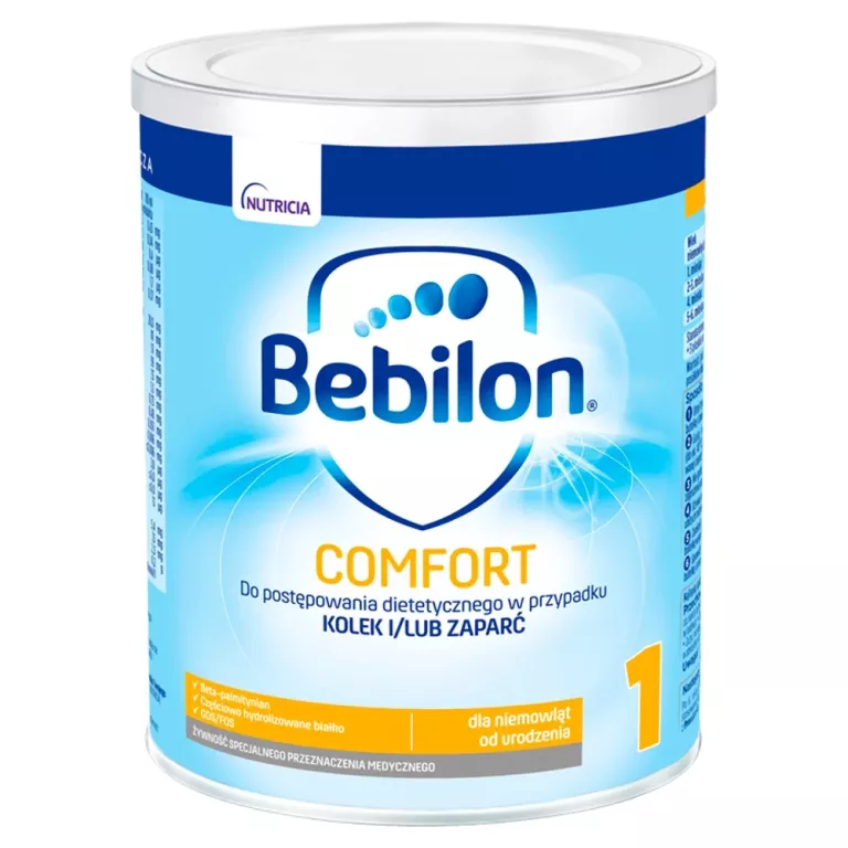 BEBILON PROEXPERT COMFORT 1 MLEKO POCZĄTKOWE 400G 07/2026 ZAPARCIA KOLKI