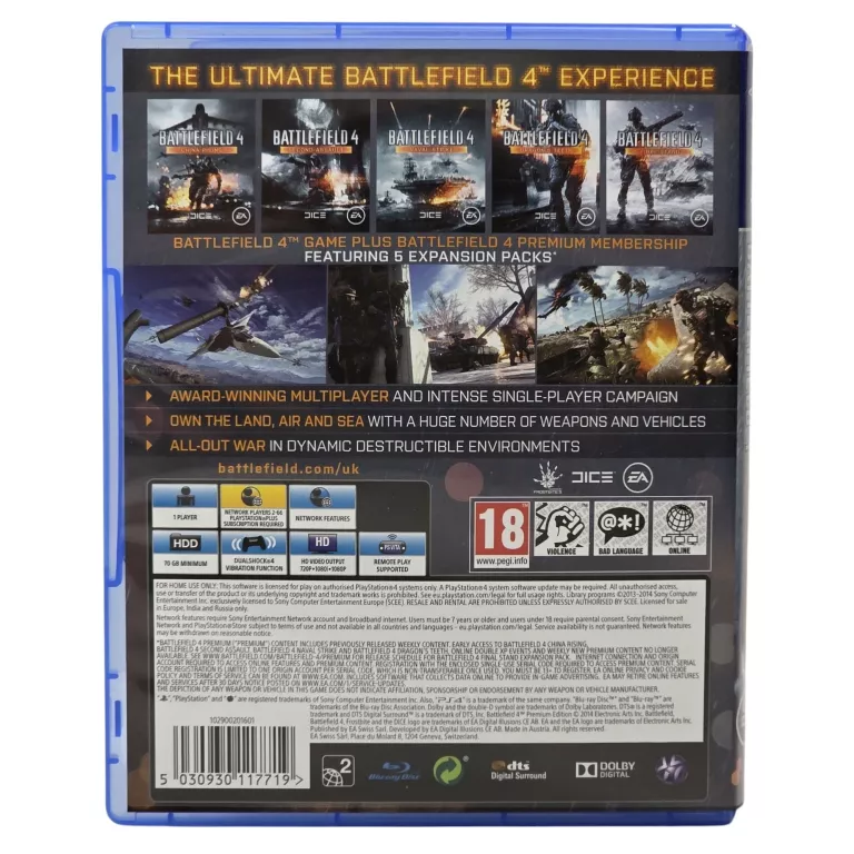 BATTLEFIELD 4 PREMIUM EDITION PS4