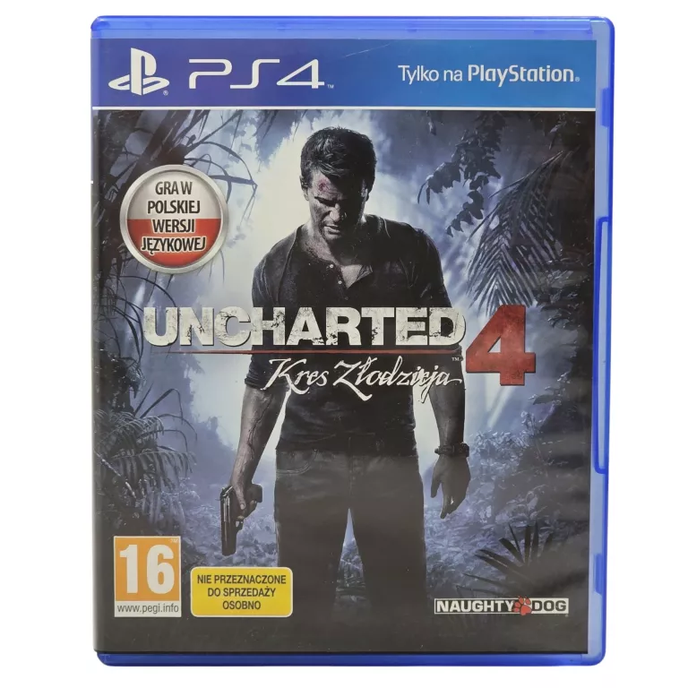 UNCHARTED 4 KRES ZŁODZIEJA PS4