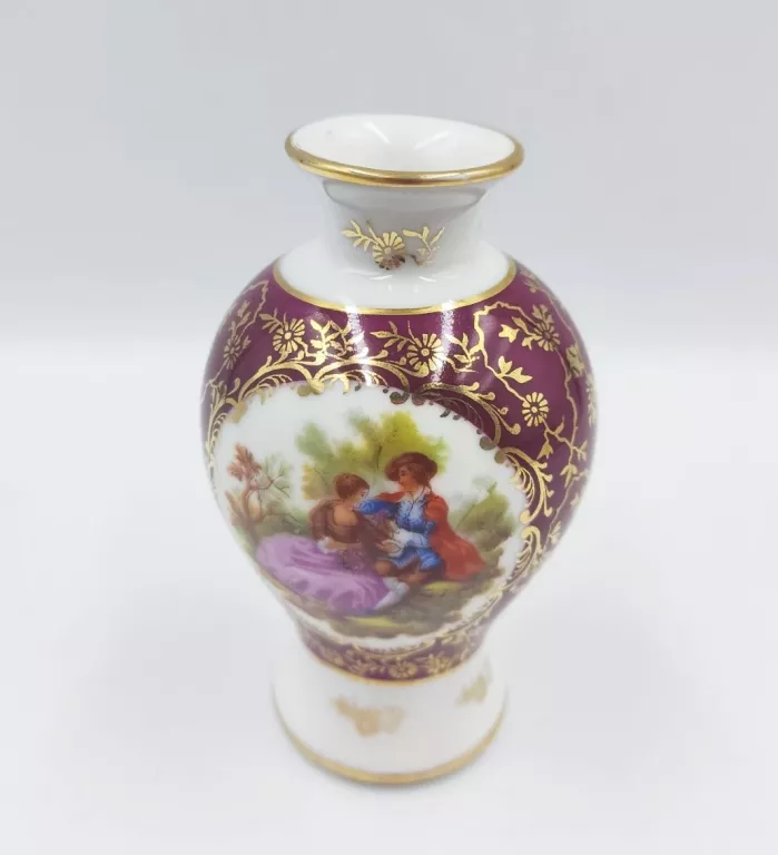 OZDOBNY WAZONIK PORCELANA FRANCUSKA