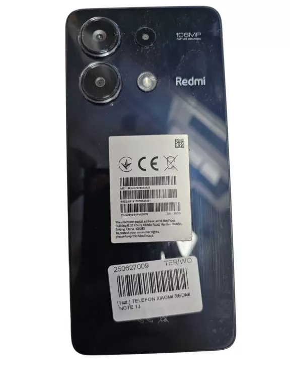 TELEFON XIAOMI REDMI NOTE 13 6/128GB
